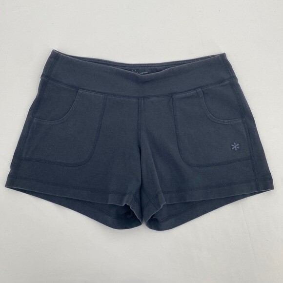 Old Navy S Athletic Shorts Gray Bike Shorts Pockets Elastic Waist Wide Band - Picture 1 of 6